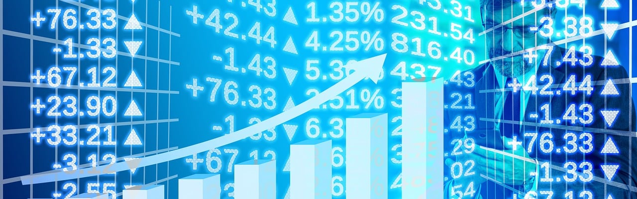 Market chart rising